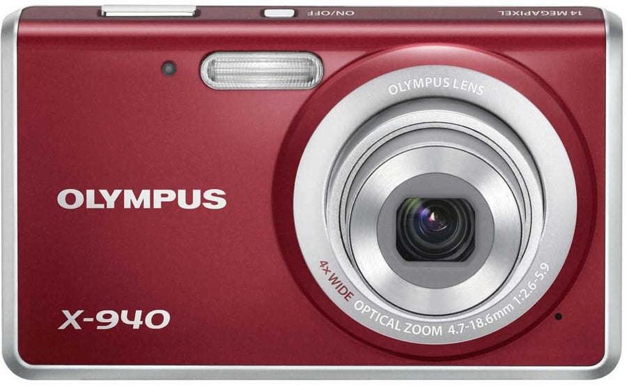Olympus-X-940 Digitale Compact Camera - Rood-tweedehands