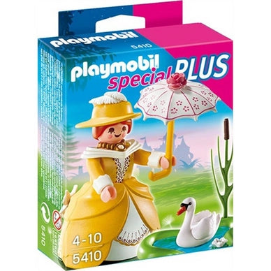 Plus Edele Dame met Vijver en Zwaan - 5410 (Nieuw)
