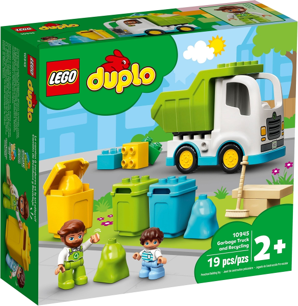LEGO Duplo Vuilniswagen en Recycling - 10945 (Nieuw)