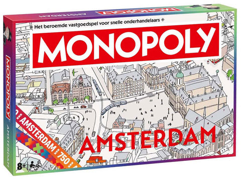Hashbro-Monopoly - Amsterdam 750 Jaar - Bordspel (Nieuw)