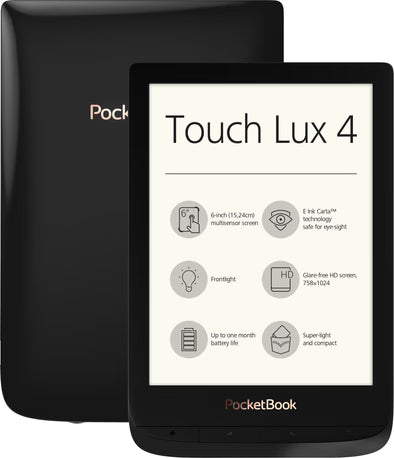 PocketBook-Touch Lux 4 - 6-inch 8 GB E-Reader - Zwart-tweedehands
