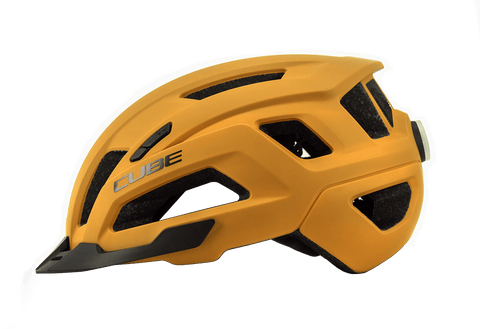 Cube-Fietshelm Cinity – All‑Terrain Helm Maat S (49‑55 cm) – Okergeel (Nieuw)