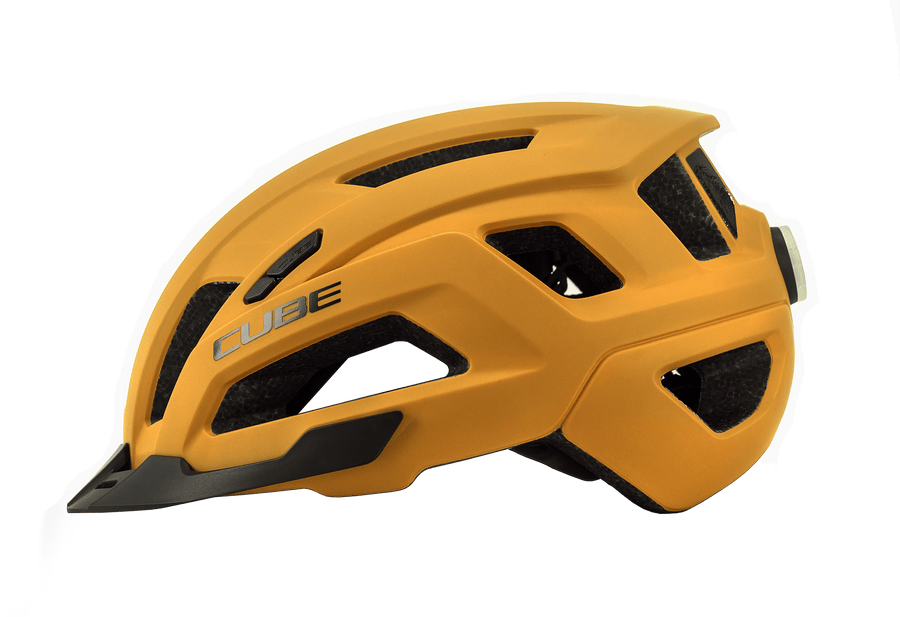 Cube-Fietshelm Cinity – All‑Terrain Helm Maat S (49‑55 cm) – Okergeel (Nieuw)