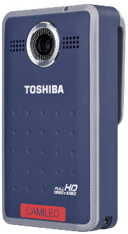 Toshiba-Pocketcamcorder / Actioncamera Camileo Clip - Donkerblauw (Nieuw)