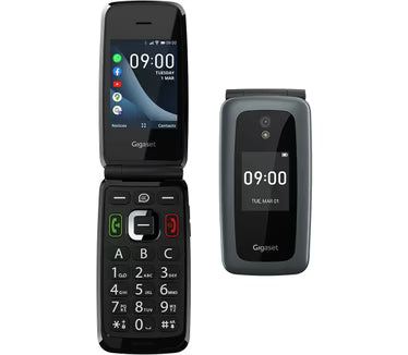 GL7 Senioren Klaptelefoon 4G GSM met Grote Toetsen en SOS-Knop - Zwart