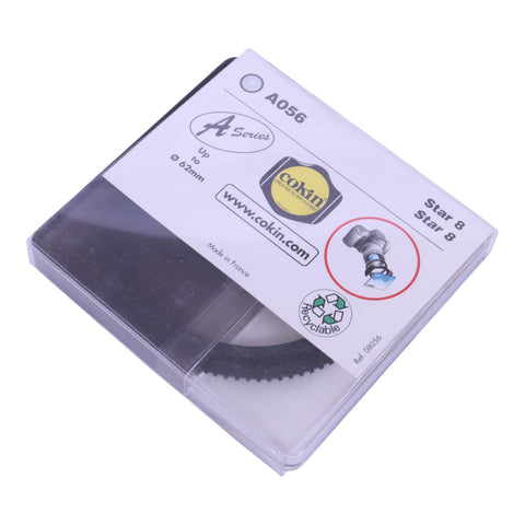 Cokin A Series Star 8 filter A056, doos achterkant met het filter zichtbaar door het plastic, nieuw in verpakking