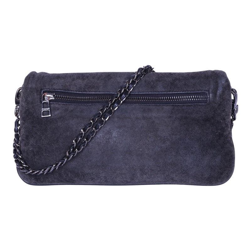 Rock Suede Clutch - Grijs