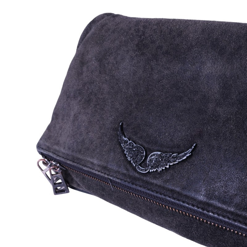 Rock Suede Clutch - Grijs