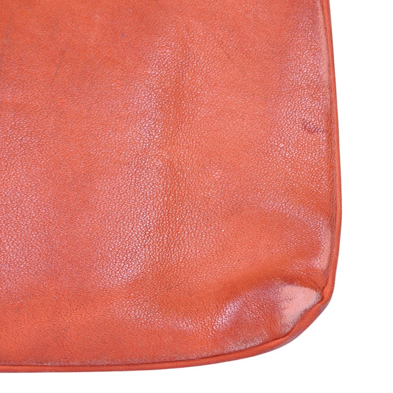 Leren Crossbody Tas met Vlinder - Koraal