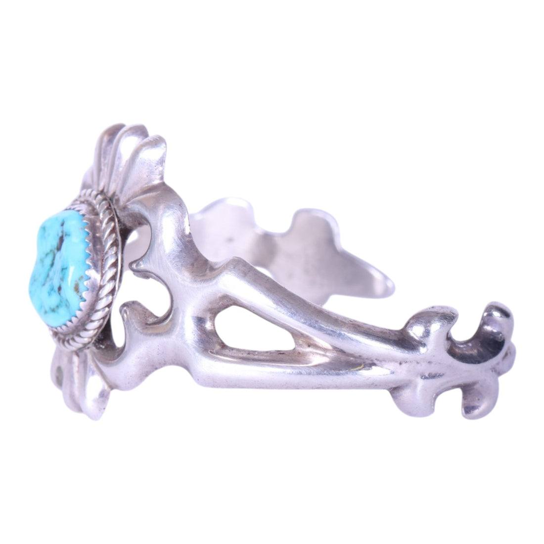 Zandgegoten Armband met Turkoois - Sterling Zilver