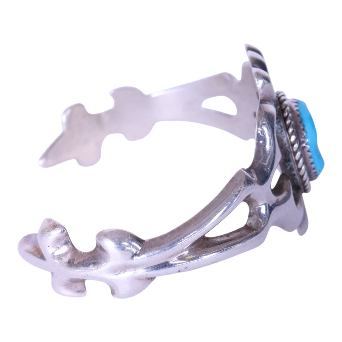 Zandgegoten Armband met Turkoois - Sterling Zilver