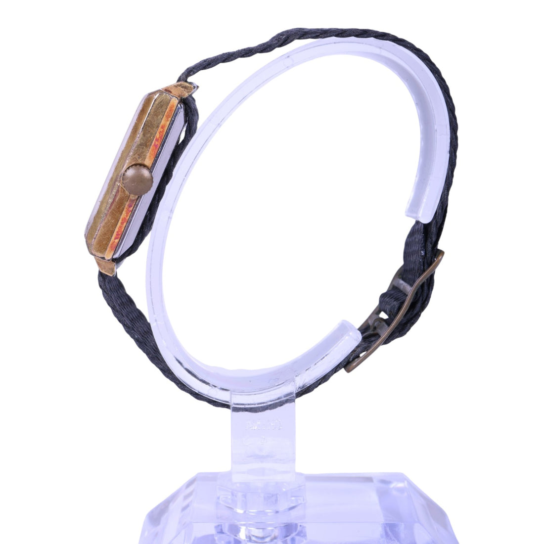 Vierkant Verguld Herenhorloge met Datum - 17 Jewels Incabloc