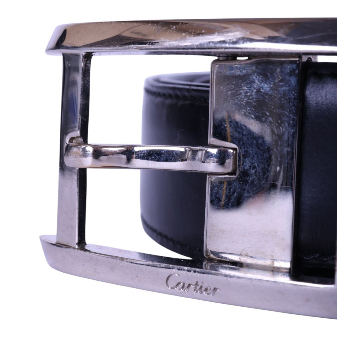 Tank Reversible Leren Riem Zwart/Bruin - Zilverkleurige Gesp