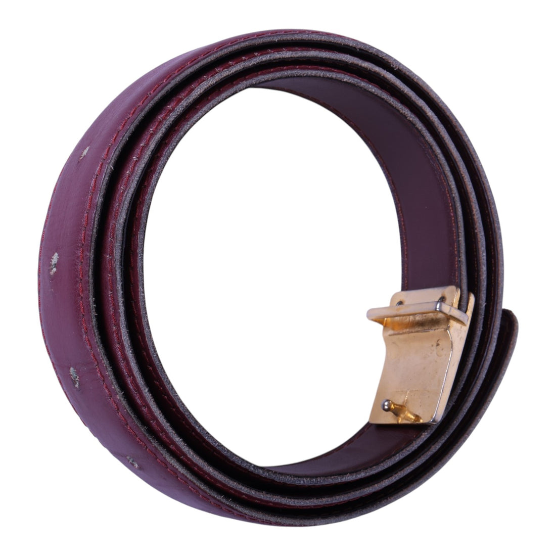 Must Riem Bordeaux Leer - Bordeaux Plaque Gesp