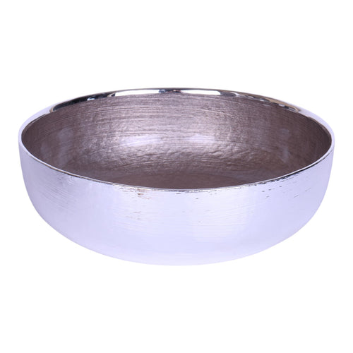 Verzilverde Schaal - Beige Gemetalliseerd - 19,5 cm