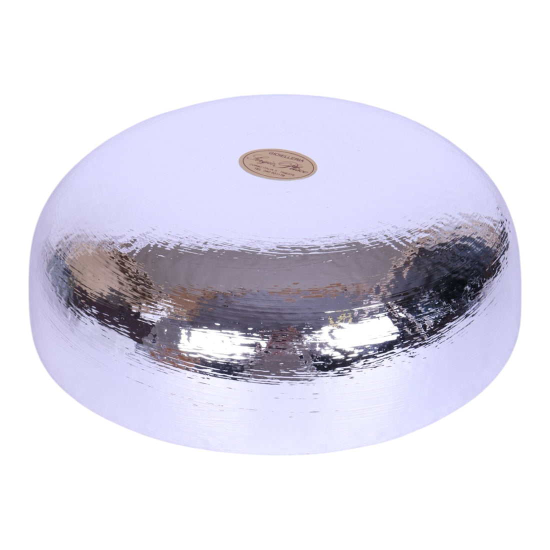 Verzilverde Schaal - Beige Gemetalliseerd - 19,5 cm