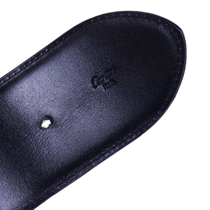 Trinity Leren Riem Zwart - Drie-Ringen Gesp