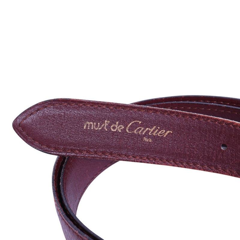 Must Riem Bordeaux Leer - Goudkleurige C-Gesp