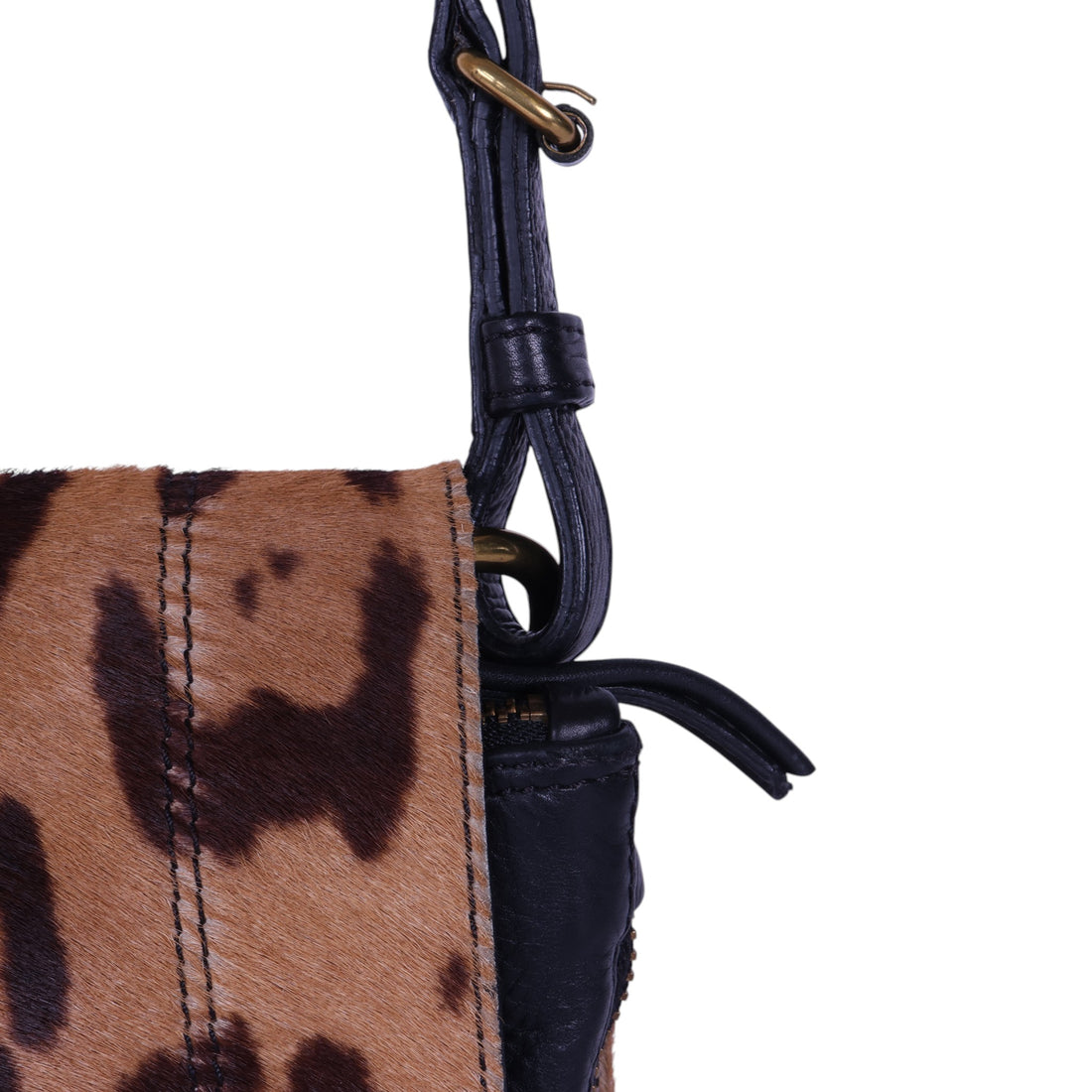 Igor Crossbody Tas - Luipaardprint Ponyhair