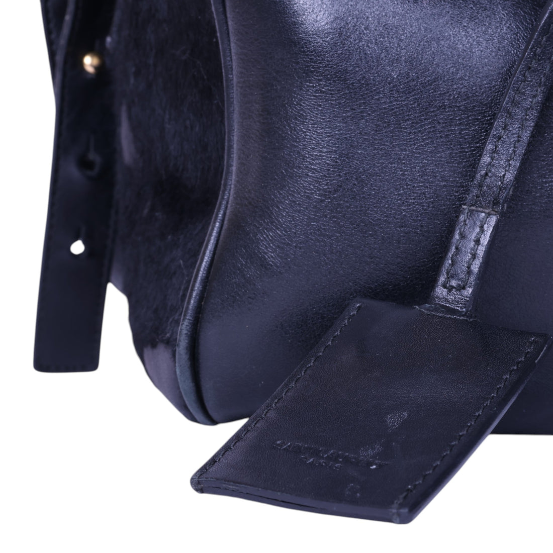 Classic Duffle 6 Zwart Haarkalf