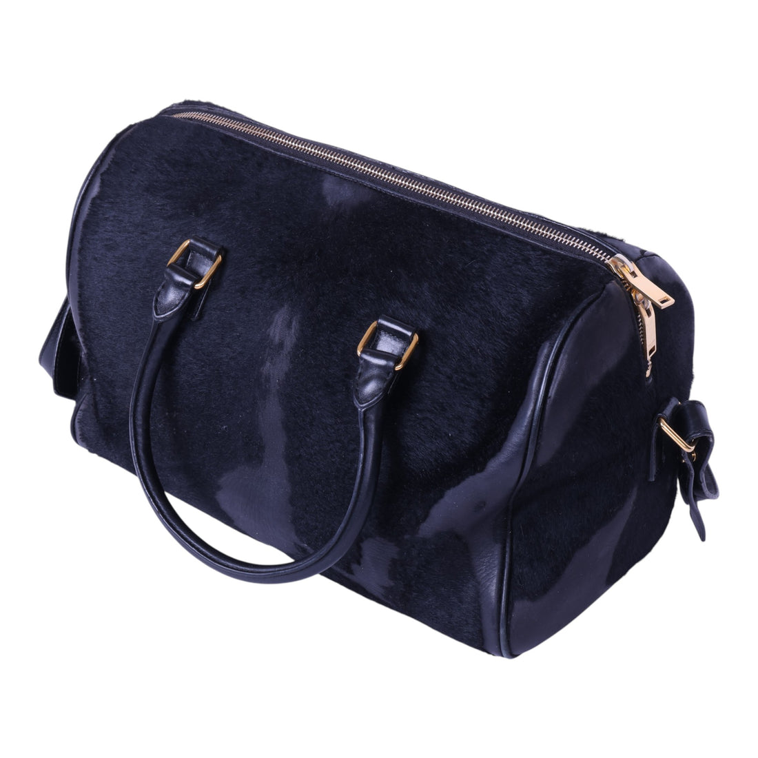 Classic Duffle 6 Zwart Haarkalf