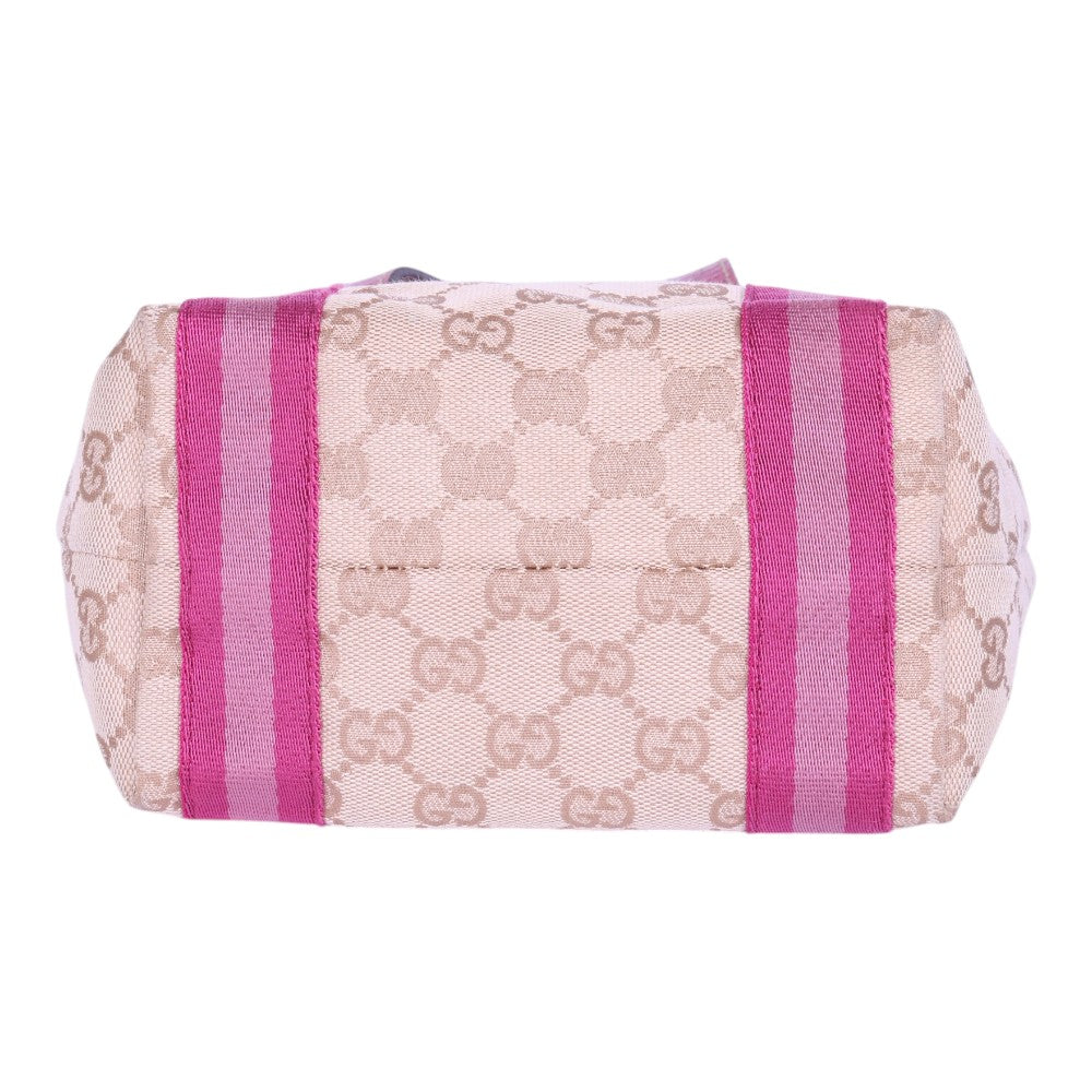Jolicoeur Tote GG Canvas Roze met Vlinderbedel