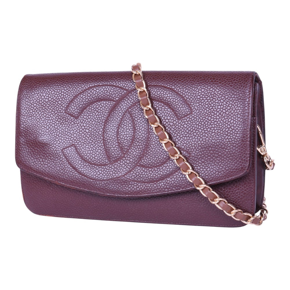 Timeless CC Wallet on Chain Bordeaux Caviar