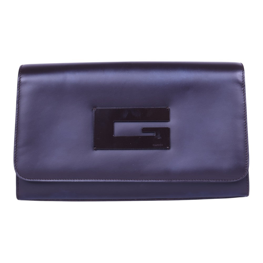 Square G Schoudertas - Aubergine Leer