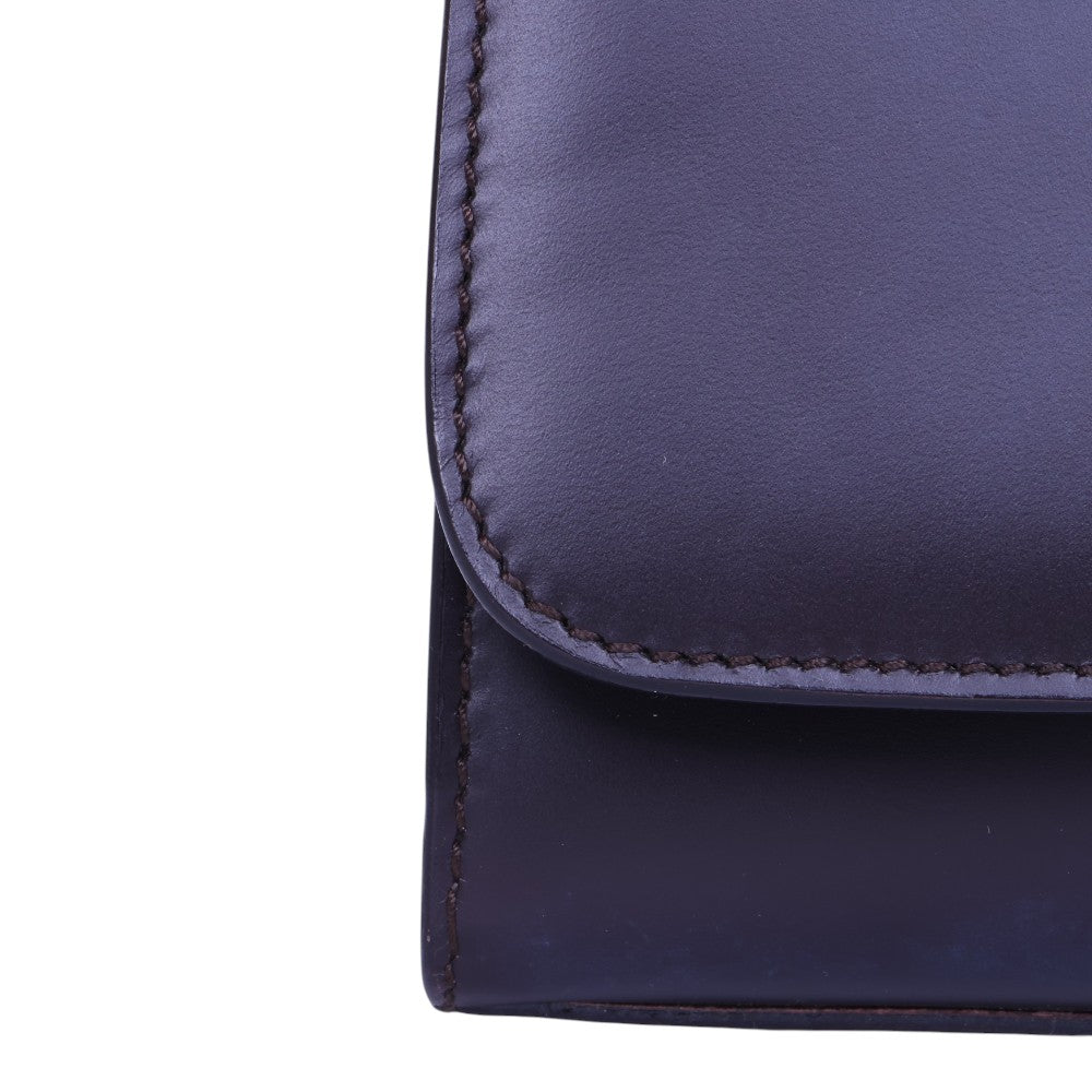 Square G Schoudertas - Aubergine Leer