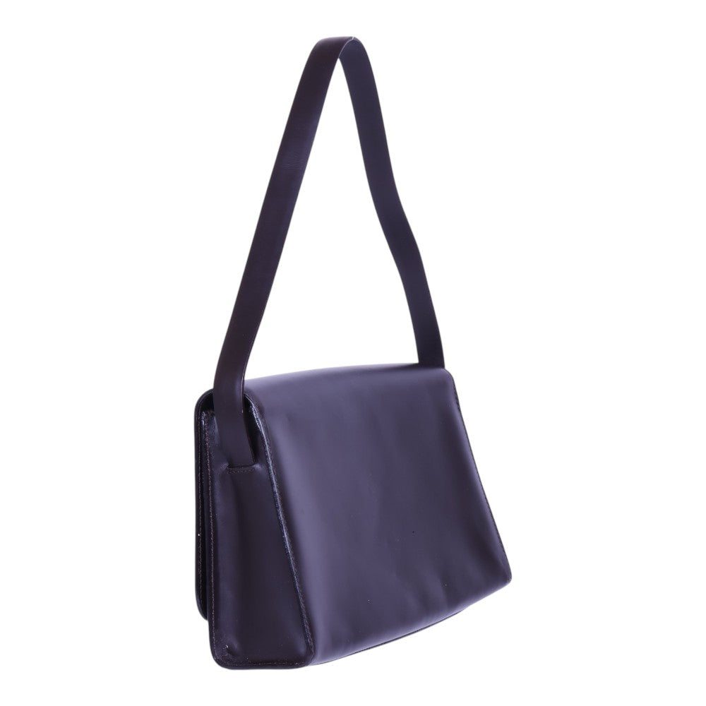 Square G Schoudertas - Aubergine Leer