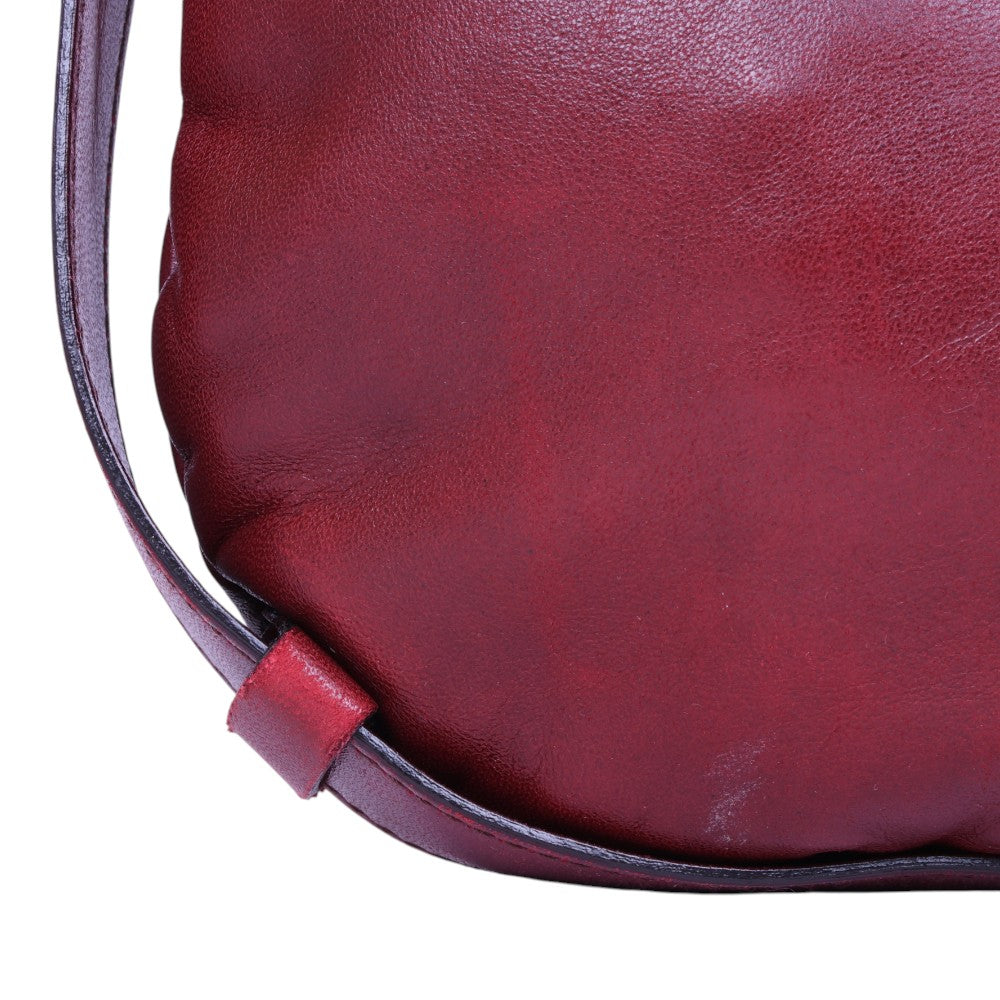 Leren Hobo Schoudertas - Bordeaux