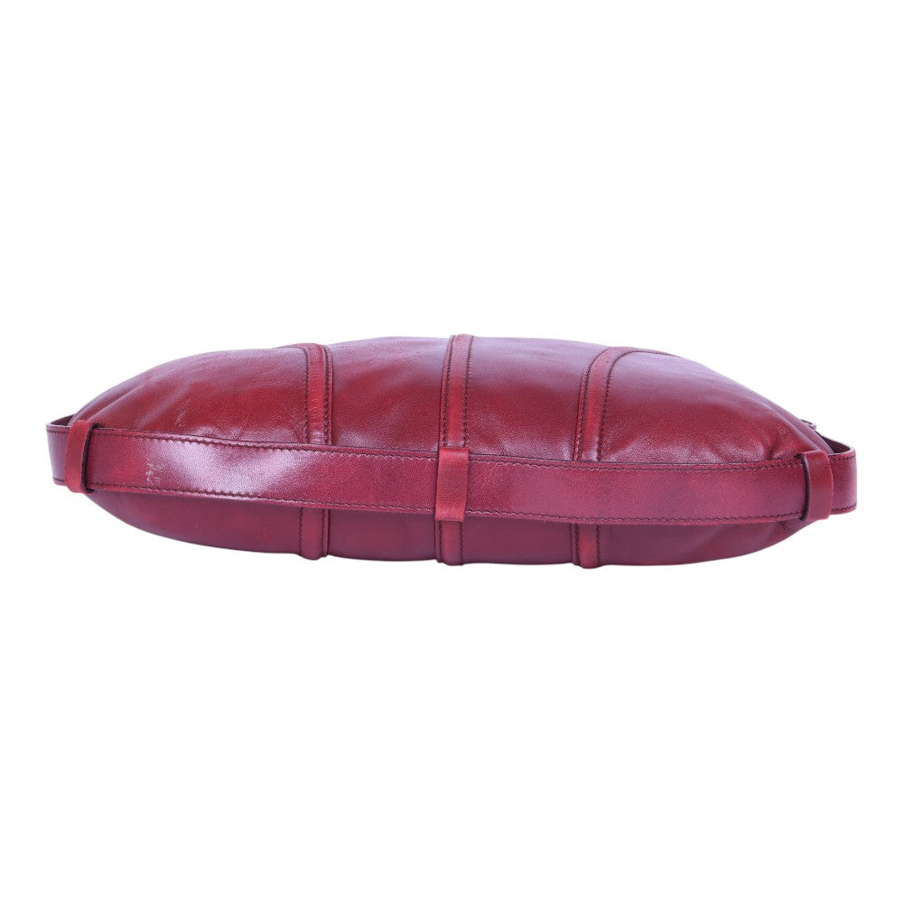 Leren Hobo Schoudertas - Bordeaux