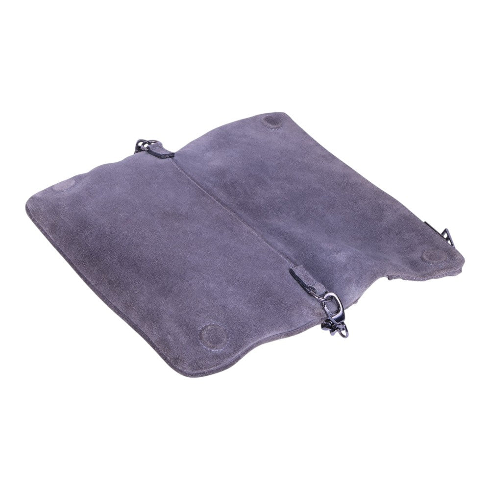 Rock Suede Clutch - Grijs