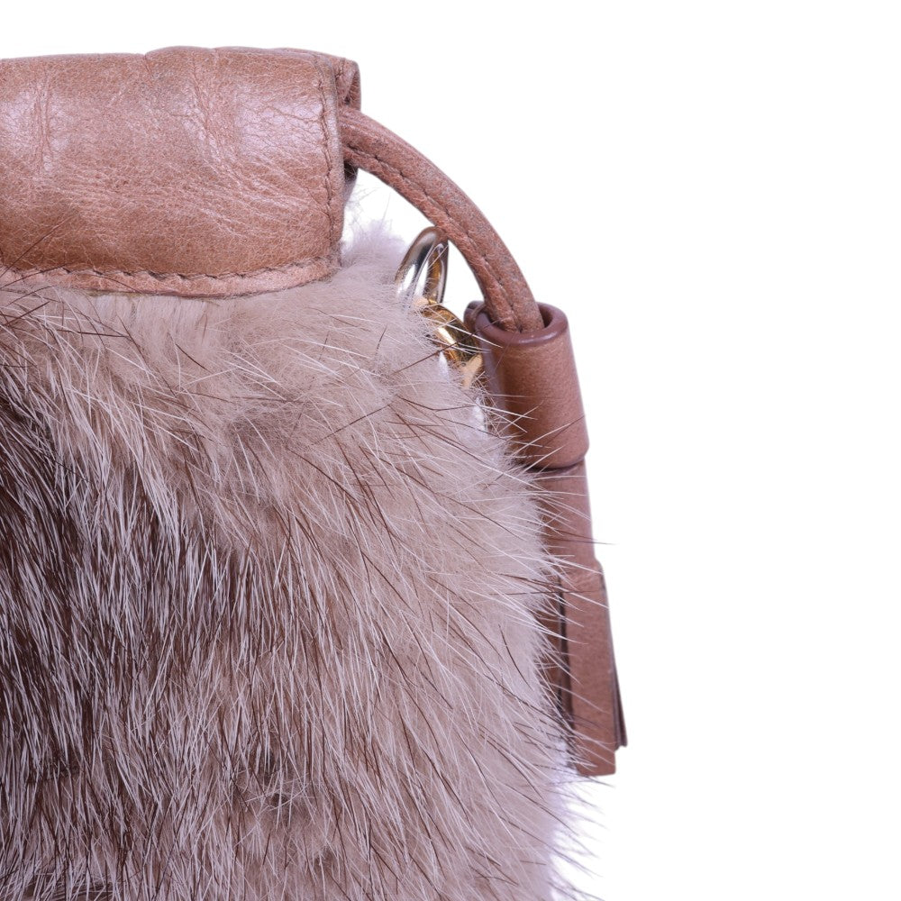 Mink Bont Buideltasje - Crossbody