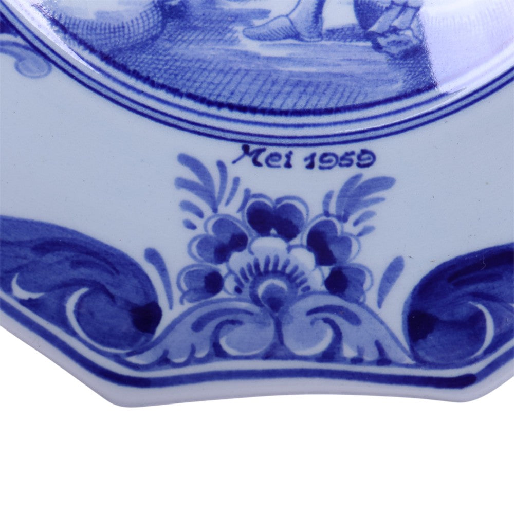 Delfts Blauw Sierbord - De Molenaar naar Jan Luyken - Mei 1959