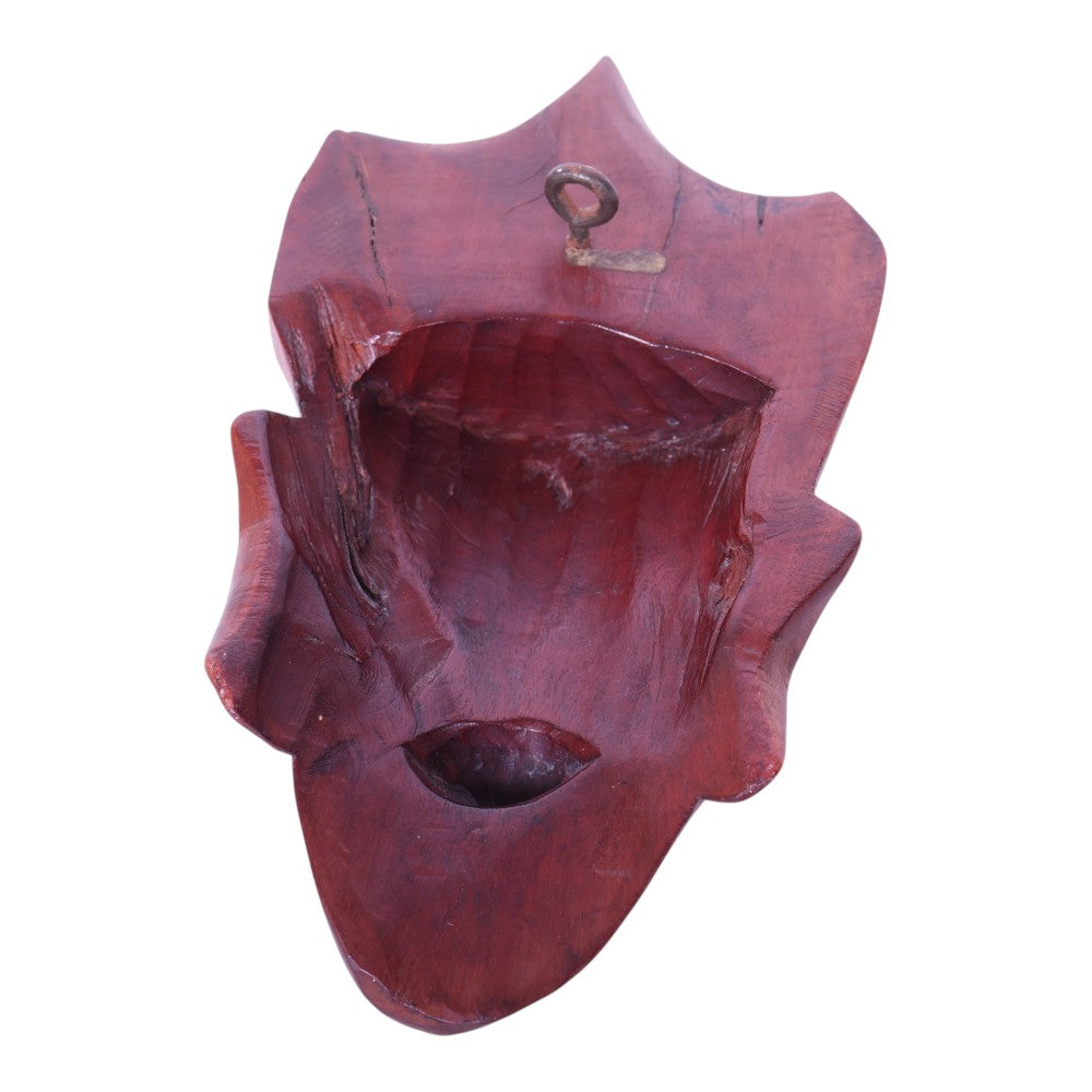 Handgesneden Houten Wandmaskers - Set van 2 - Japans