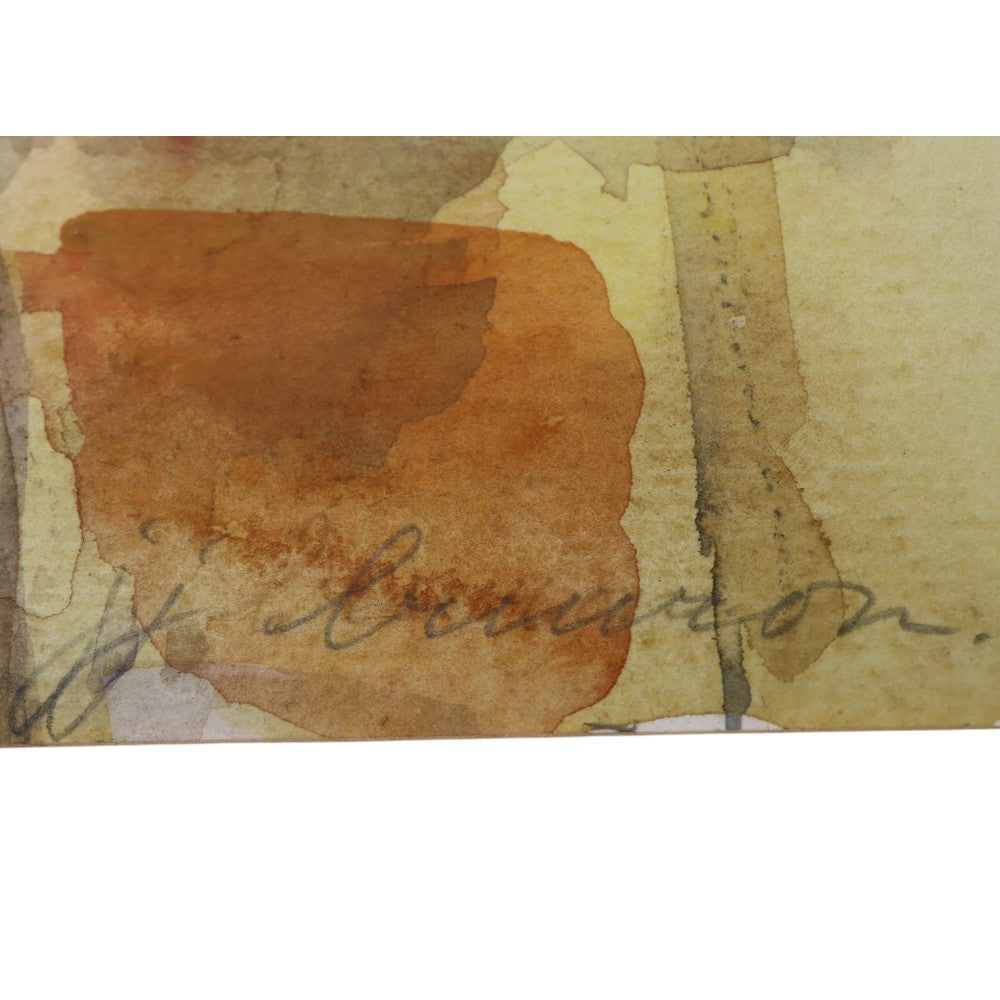 Bloemstilleven met Paarse en Witte Bloemen - Aquarel