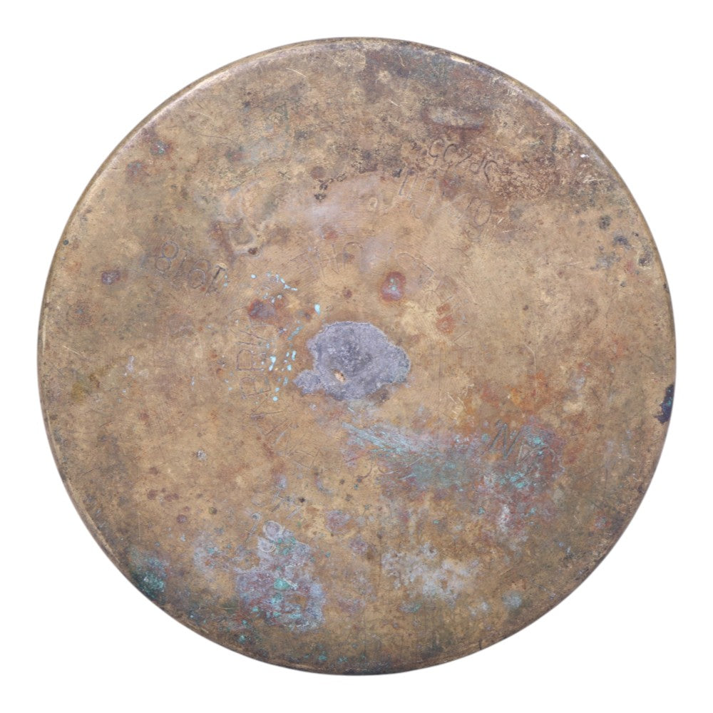 Trench Art Vaas van Duitse 7,7 cm Granaathuls - Messing - 1918