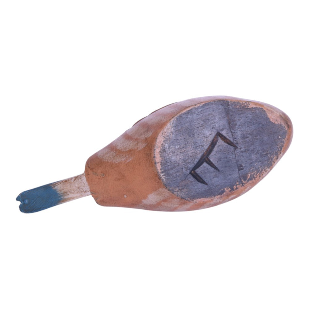 Handgesneden Houten Pijlstaarteend - Handbeschilderd