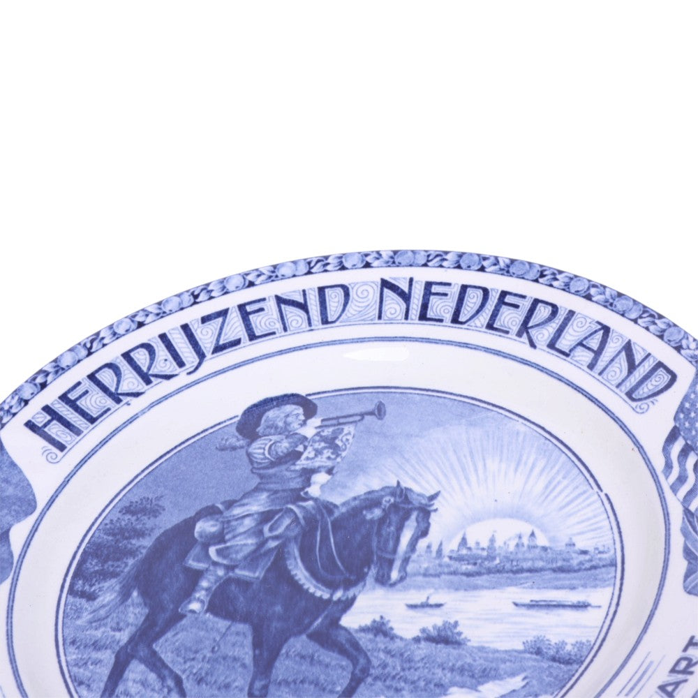 Herrijzend Nederland - Wandbord Naar Vrede en Welvaart (1945)