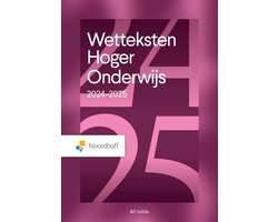 Boek-Wetteksten Hoger Onderwijs 2024-2025-tweedehands