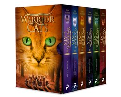 Boek-Warrior cats serie II cadeaubox 6 paperback boeken-tweedehands