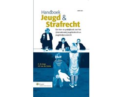 Handboek Jeugd en strafrecht, G. de Jonge en A.P. van der Linden, blauwe omslag, tweedehands