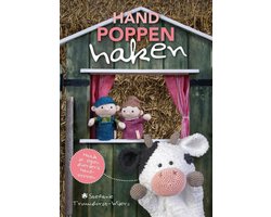 Boek-Handpoppen haken-tweedehands