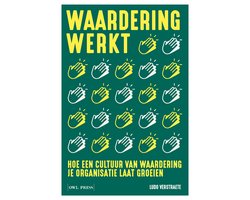 Waardering werkt, Ludo Verstraete, groene omslag met klappende handen, tweedehands