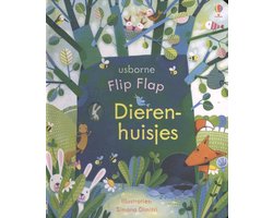 Boek-FLIP FLAP DIERENHUISJES-tweedehands