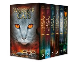 Warrior Cats cadeaubox, 6 delen van serie 1, Erin Hunter, doos met boeken, tweedehands