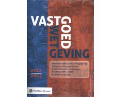 Vastgoedwetgeving 2022-2023, Wolters Kluwer, blauw-rode omslag, tweedehands