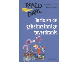 Joris en de geheimzinnige toverdrank, Roald Dahl, blauwe omslag met een tekening van Quentin Blake, tweedehands