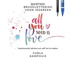 Boek-Quotes! Brushlettering voor iedereen-tweedehands